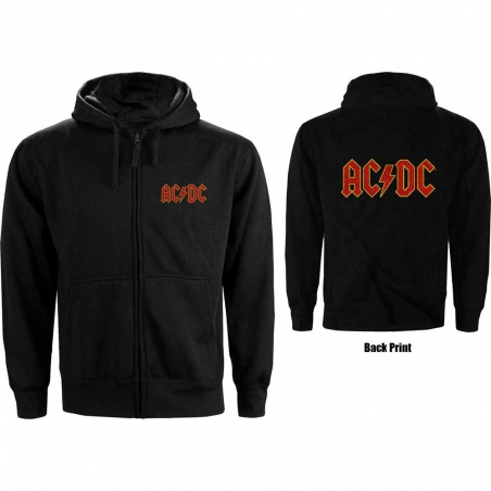 AC/DC - Logo - Sudadera con cremallera